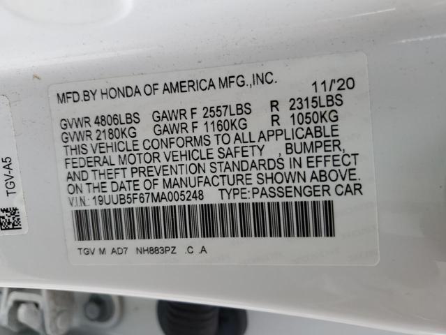 Photo 11 VIN: 19UUB5F67MA005248 - ACURA TLX ADVANC 