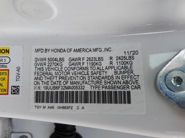 Photo 11 VIN: 19UUB6F32MA005332 - ACURA TLX 