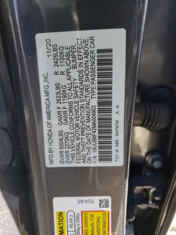 Photo 11 VIN: 19UUB6F42MA004903 - ACURA TLX TECHNO 