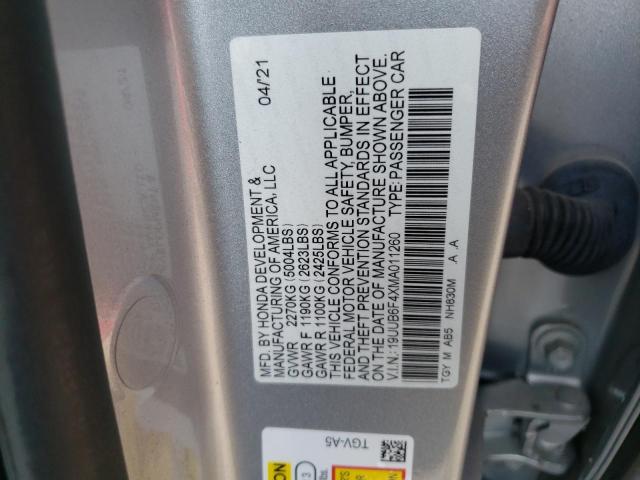 Photo 11 VIN: 19UUB6F4XMA011260 - ACURA TLX TECHNO 