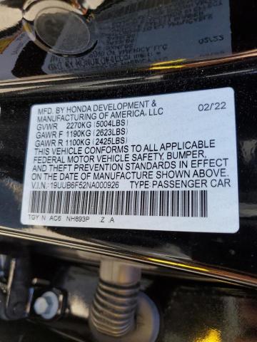 Photo 9 VIN: 19UUB6F52NA000926 - ACURA TLX TECH A 