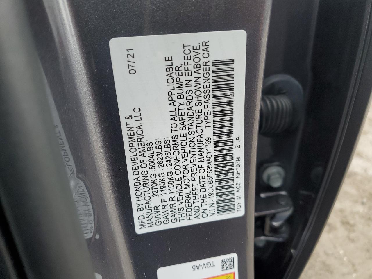 Photo 11 VIN: 19UUB6F53MA011769 - ACURA TLX 