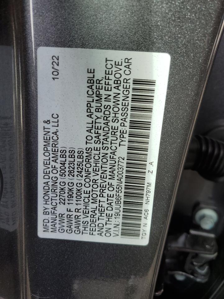 Photo 11 VIN: 19UUB6F55NA003772 - ACURA TLX 