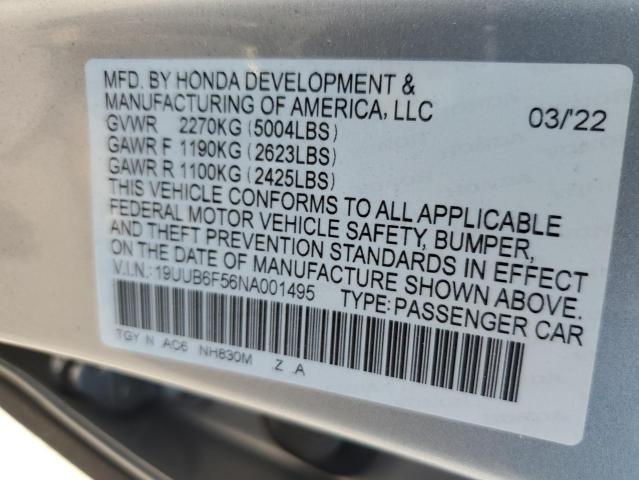 Photo 11 VIN: 19UUB6F56NA001495 - ACURA TLX TECH A 