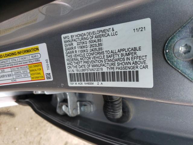 Photo 11 VIN: 19UUB6F57MA012018 - ACURA TLX TECH A 