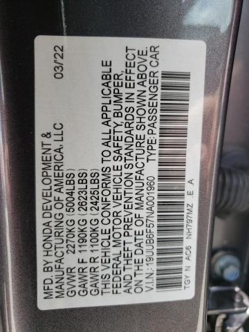 Photo 9 VIN: 19UUB6F57NA001960 - ACURA TLX TECH A 