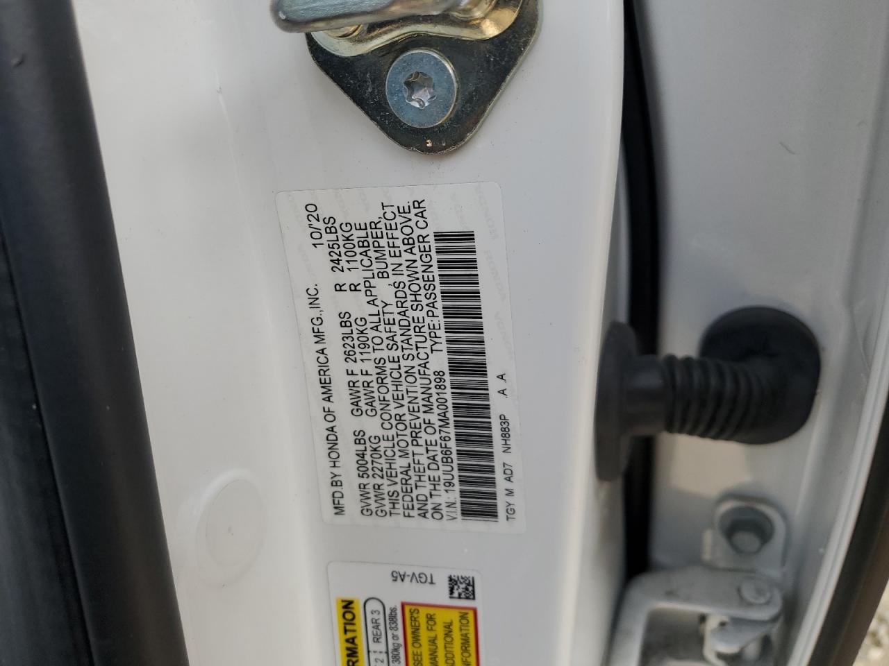 Photo 11 VIN: 19UUB6F67MA001898 - ACURA TLX 