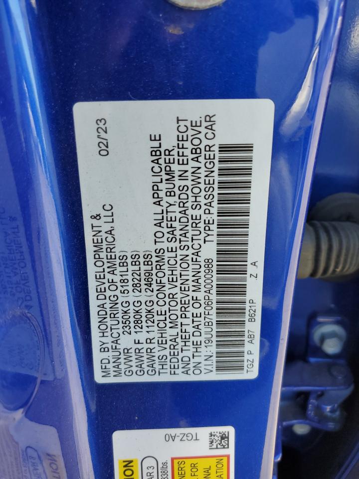 Photo 11 VIN: 19UUB7F06PA000988 - ACURA TLX 