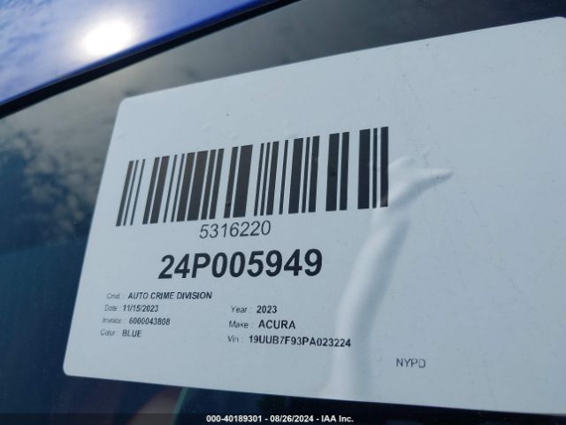 Photo 8 VIN: 19UUB7F93PA023224 - ACURA TLX 