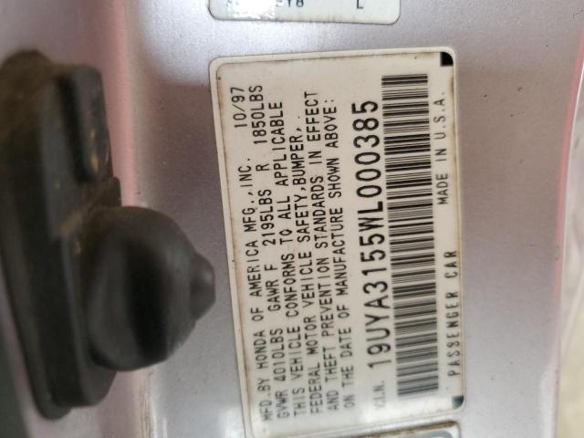 Photo 11 VIN: 19UYA3155WL000385 - ACURA CL 