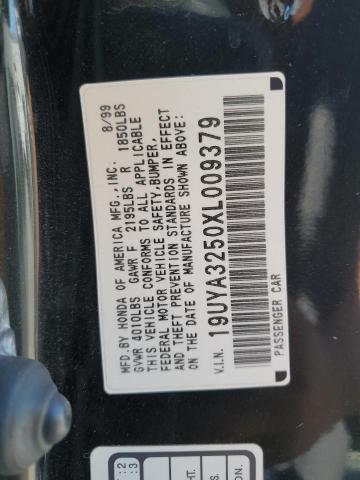 Photo 12 VIN: 19UYA3250XL009379 - ACURA 2.3CL 