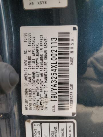 Photo 11 VIN: 19UYA3254XL002113 - ACURA 2.3CL 