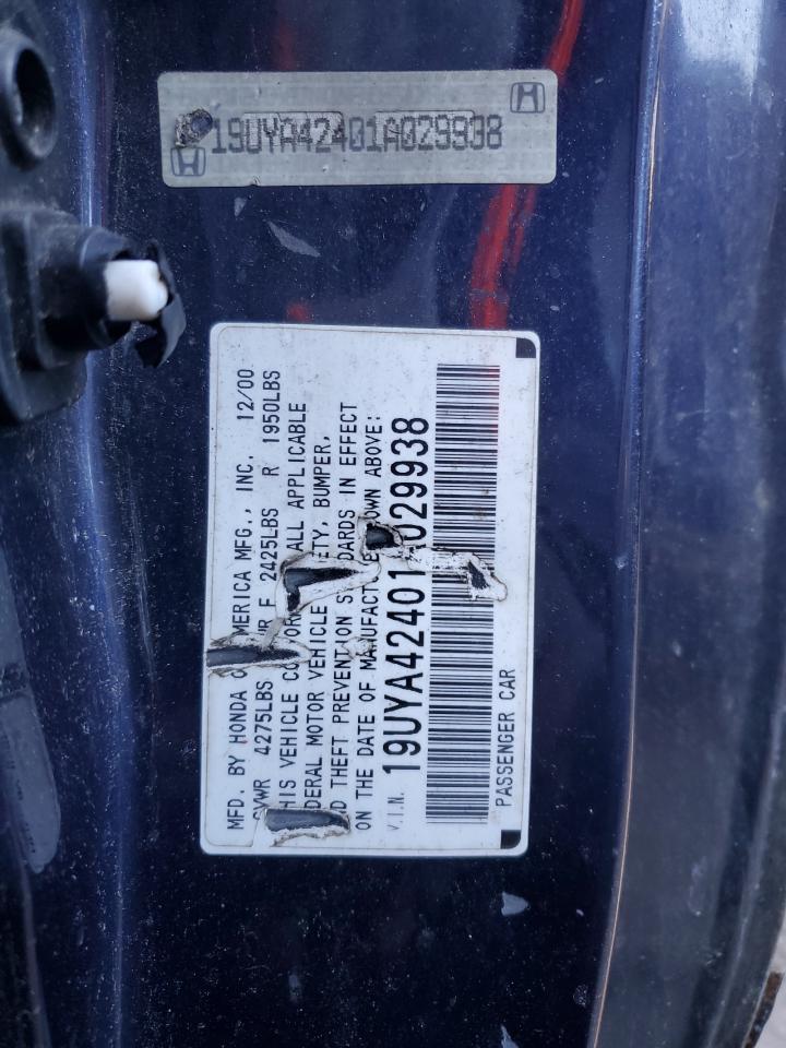 Photo 11 VIN: 19UYA42401A029938 - ACURA CL 