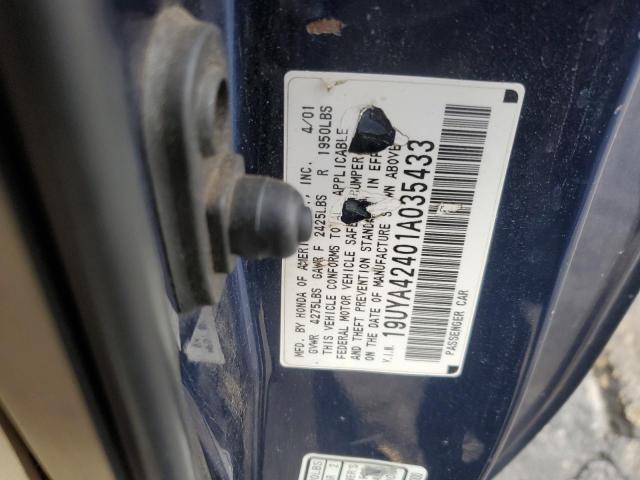 Photo 11 VIN: 19UYA42401A035433 - ACURA CL 