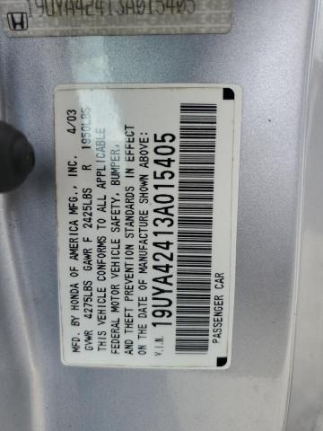 Photo 11 VIN: 19UYA42413A015405 - ACURA CL 