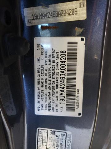 Photo 11 VIN: 19UYA42463A004206 - ACURA CL 