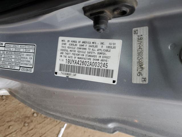 Photo 11 VIN: 19UYA42602A003245 - ACURA CL 