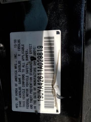 Photo 11 VIN: 19UYA42611A029819 - ACURA CL 