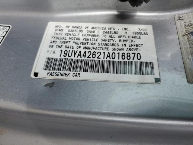 Photo 12 VIN: 19UYA42621A016870 - ACURA CL 