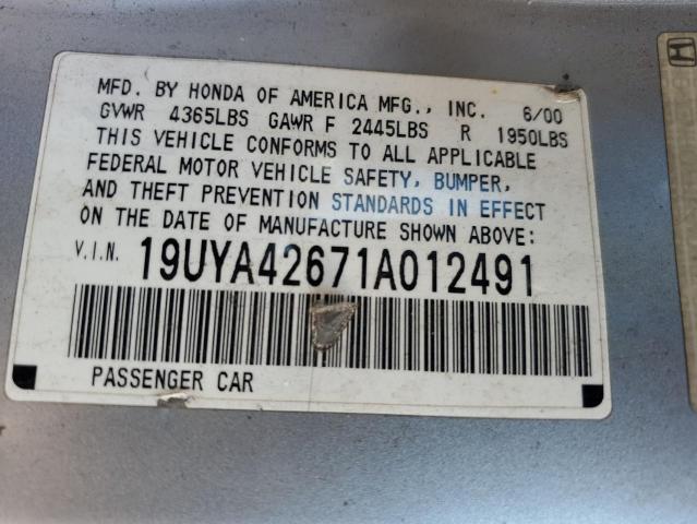 Photo 11 VIN: 19UYA42671A012491 - ACURA CL 