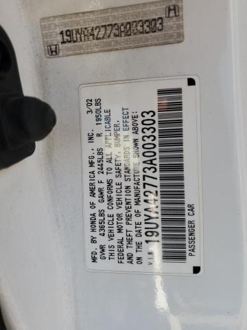 Photo 11 VIN: 19UYA42773A003303 - ACURA 3.2CL TYPE 