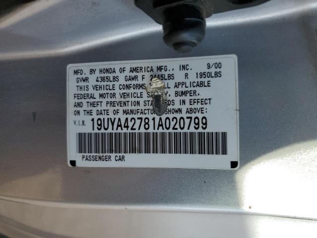 Photo 11 VIN: 19UYA42781A020799 - ACURA CL 