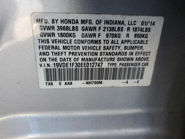 Photo 12 VIN: 19VDE1F30EE012747 - ACURA ILX 20 