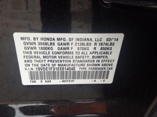 Photo 9 VIN: 19VDE1F31EE014040 - ACURA ILX 20 