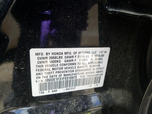 Photo 9 VIN: 19VDE1F31FE010975 - ACURA ILX 20 