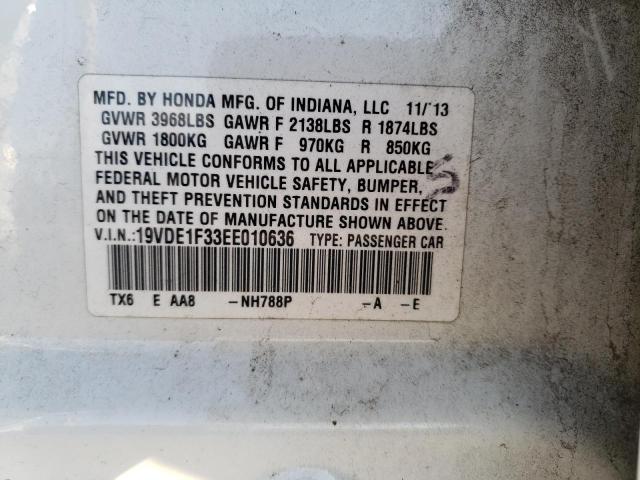 Photo 12 VIN: 19VDE1F33EE010636 - ACURA ILX 