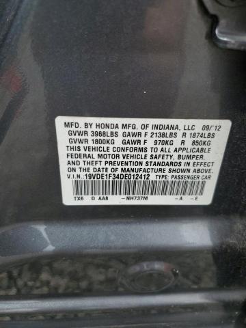 Photo 12 VIN: 19VDE1F34DE012412 - ACURA ILX 20 