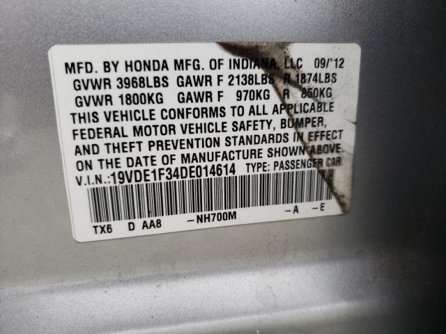 Photo 9 VIN: 19VDE1F34DE014614 - ACURA ILX 20 