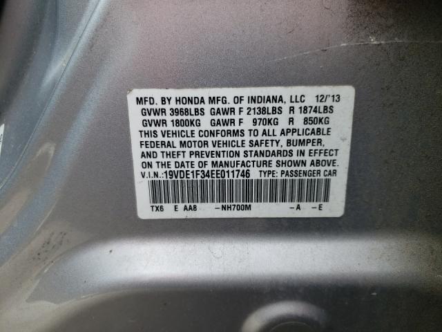 Photo 9 VIN: 19VDE1F34EE011746 - ACURA ILX 20 