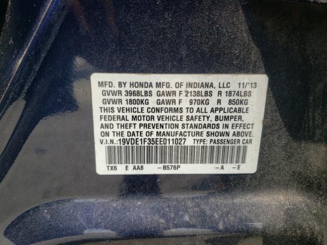 Photo 9 VIN: 19VDE1F35EE011027 - ACURA ILX 20 