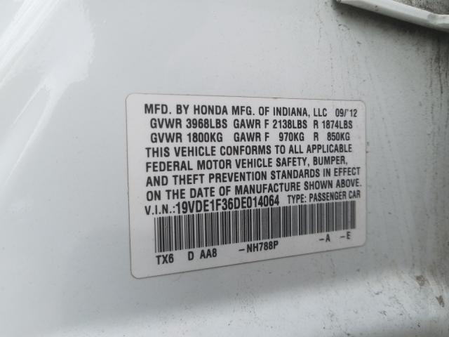 Photo 9 VIN: 19VDE1F36DE014064 - ACURA ILX 20 