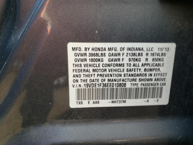 Photo 9 VIN: 19VDE1F36EE010808 - ACURA ILX 20 