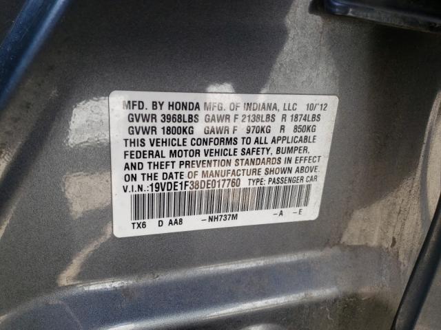 Photo 9 VIN: 19VDE1F38DE017760 - ACURA ILX 20 