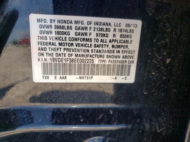 Photo 9 VIN: 19VDE1F38EE002225 - ACURA ILX 20 