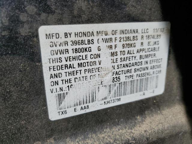 Photo 11 VIN: 19VDE1F39EE010835 - ACURA ILX 20 