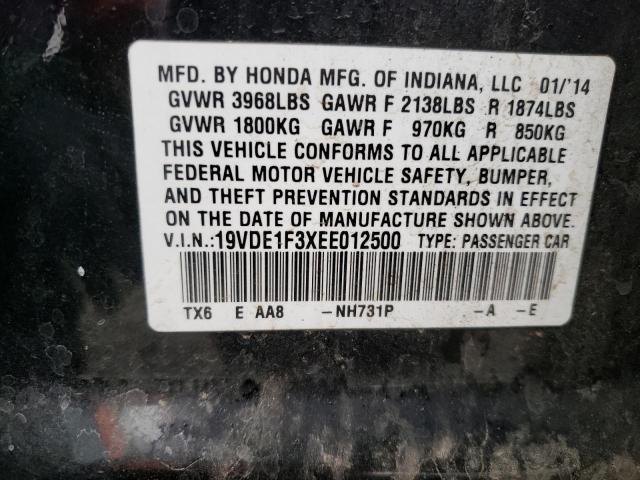 Photo 9 VIN: 19VDE1F3XEE012500 - ACURA ILX 20 