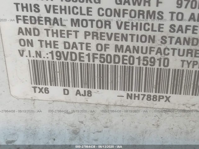 Photo 8 VIN: 19VDE1F50DE015910 - ACURA ILX 