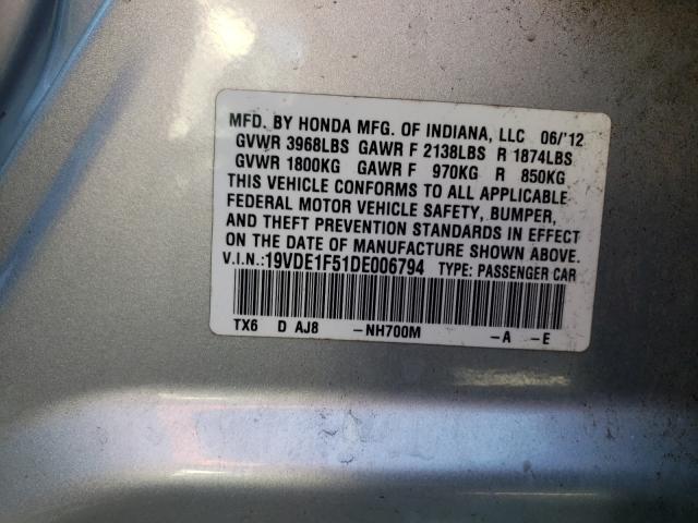 Photo 9 VIN: 19VDE1F51DE006794 - ACURA ILX 20 PRE 