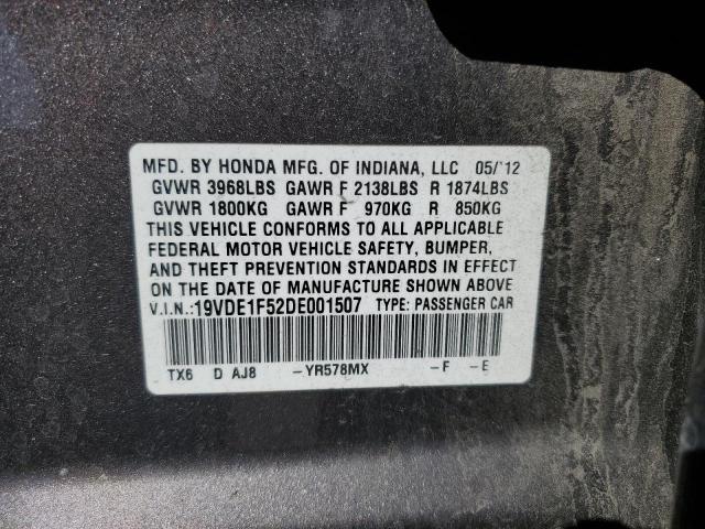 Photo 12 VIN: 19VDE1F52DE001507 - ACURA ILX 