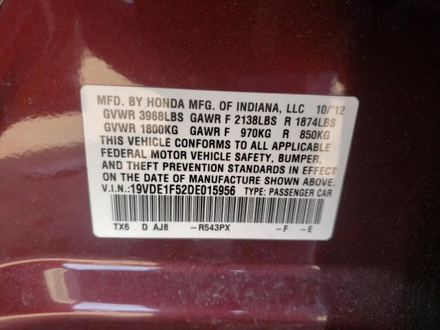 Photo 9 VIN: 19VDE1F52DE015956 - ACURA ILX 