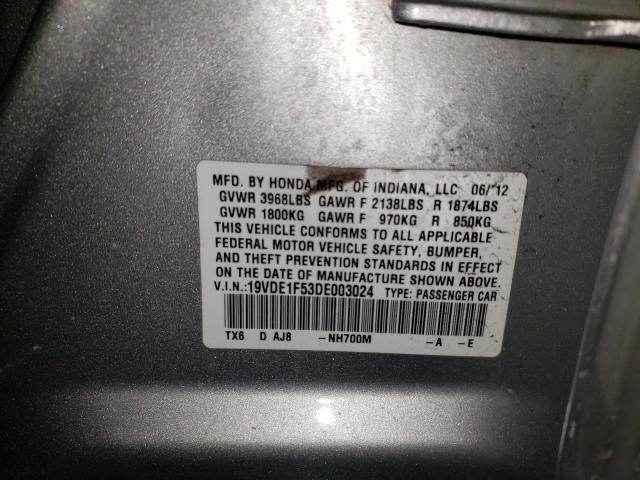 Photo 9 VIN: 19VDE1F53DE003024 - ACURA ILX 20 PRE 