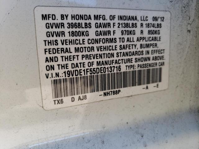 Photo 11 VIN: 19VDE1F55DE013716 - ACURA ILX 