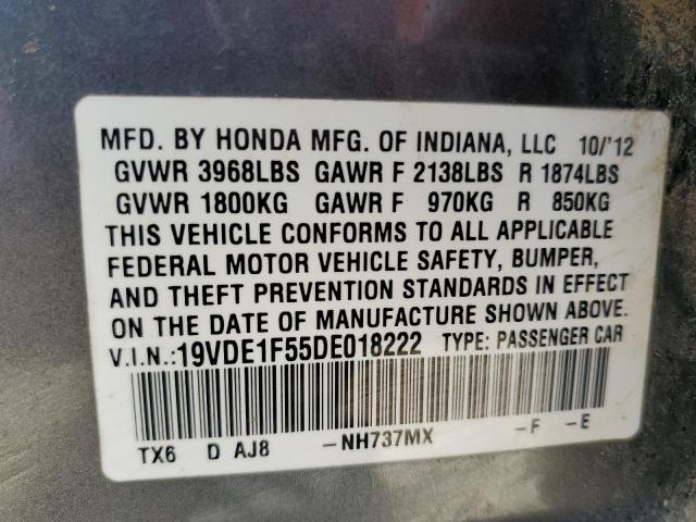 Photo 11 VIN: 19VDE1F55DE018222 - ACURA ILX 20 PRE 