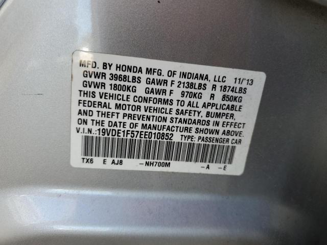 Photo 12 VIN: 19VDE1F57EE010852 - ACURA ILX 