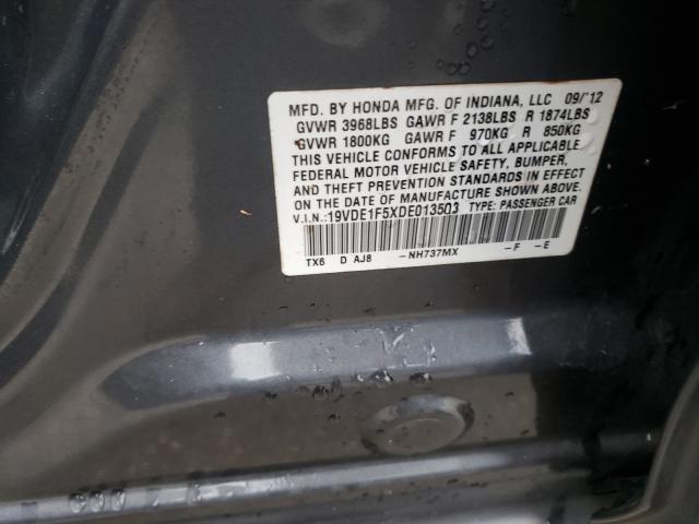 Photo 9 VIN: 19VDE1F5XDE013503 - ACURA ILX 20 PRE 