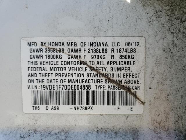 Photo 12 VIN: 19VDE1F70DE004858 - ACURA ILX 20 TEC 